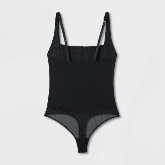 Auden  Women’s black rhinestone lingerie bodysuit size M - Picture 3 of 6